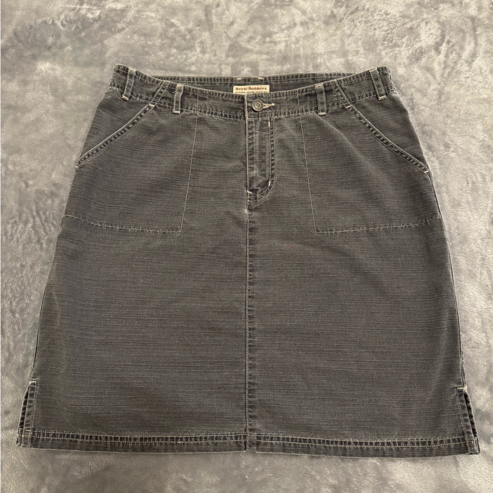 Royal Robbins Women’s Denim Utility Travel Skirt Blue Size 8 Outdoor Casual